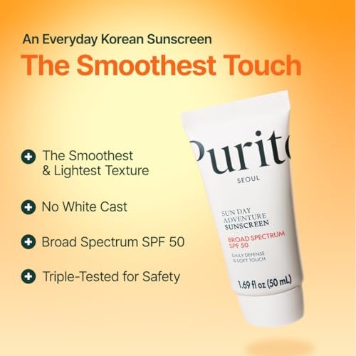 PURITO Korean Sunscreen SPF 50 – Lightest Texture, No White Cast, Oil-Free & Vegan Daily Sun Protection for All Skin Types, 50mL - görsel 8