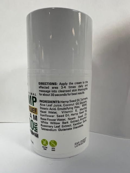 Eclipse Hemp Natural Hemp Extract Cream – Made in USA – 2 Pack Avelisse