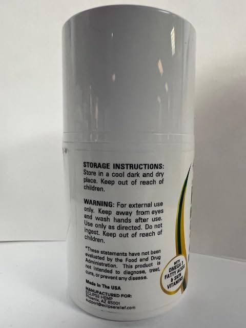 Eclipse Hemp Natural Hemp Extract Cream – Made in USA – 2 Pack Avelisse