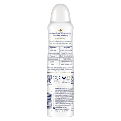 Dove Aluminum Free Deodorant Spray for Women, Dragon Fruit & Coconut Cream, 72 Hour Odor Protection, 4 oz (Pack of 3) Avelisse