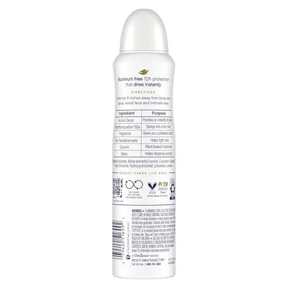 Dove Aluminum Free Deodorant Spray for Women, Dragon Fruit & Coconut Cream, 72 Hour Odor Protection, 4 oz (Pack of 3) Avelisse