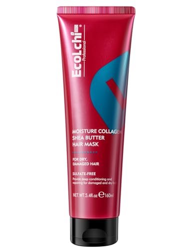 ECOLCHIPRO Collagen Shea Butter Hair Mask - Deep Repair Conditioning Treatment for Dry Damaged Hair, 5.4 fl oz Avelisse