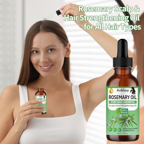 3 Pack Rosemary Oil for Hair Growth, Strengthening Oil for Dry Damaged Hair, Hair Loss Treatment & Thickens Hair, Scalp Care Promotes Hair Thickness for Men Women - görsel 12