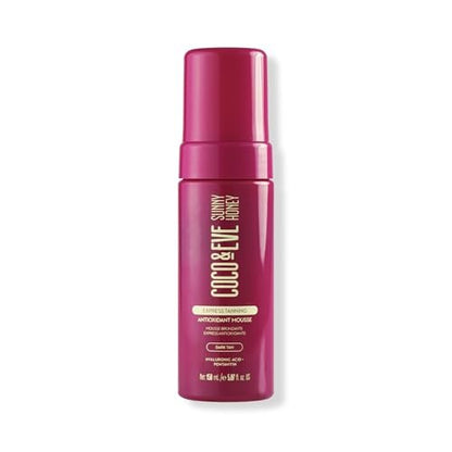 Coco & Eve Express Self Tanning Mousse - 1 Hour Streak-Free Hydrating Sunless Tanning Mousse, Fast-Drying Natural Glow, Infused with Hyaluronic Acid & Coconut Extract, Vegan, Cruelty Free | 5.07 Fl Oz