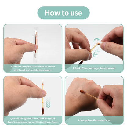 Sterile Iodine Swabs for First Aid – Single-Use Antiseptic Cotton Sticks for Wound Disinfection, Portable & Convenient for Travel, Home, Kids & Outdoor Emergencies Avelisse