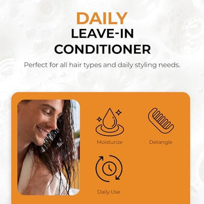 RA COSMETICS Batana Oil Leave-In Conditioner – Strengthen, Repair & Hydrate Dry Damaged Hair – Lightweight Frizz Control & Curl Defining Formula – Sulfate & Paraben-Free Natural Hair Care - 16oz Avelisse