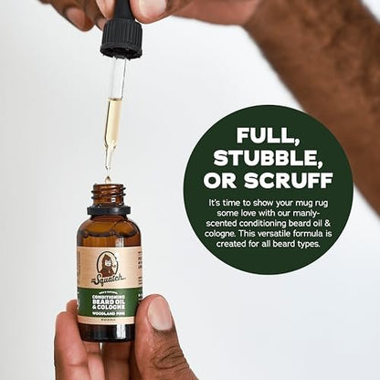 Dr. Squatch Conditioning Beard Oil & Cologne 3 Pack – Natural Men's Beard Oil Gift Set – Fireside Bourbon, Glacial Falls, Woodland Pine Avelisse