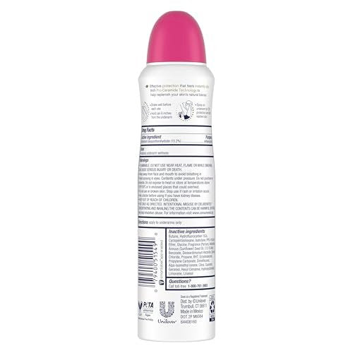 Dove Advanced Care Antiperspirant Deodorant Spray for Women, Dragon Fruit & Coconut Cream, 3.8 oz (Pack of 3), 72-Hour Sweat & Odor Protection Avelisse