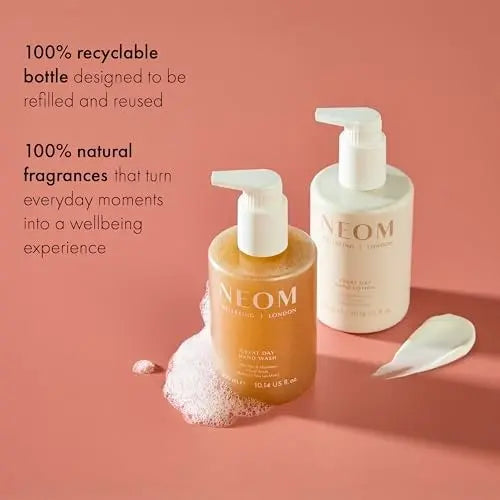 Neom Great Day Hand Lotion, 300ml | Wild Mint & Mandarin with 7 Essential Oils | 100% Natural Fragrance | Hydrating & Luxurious Formula Avelisse