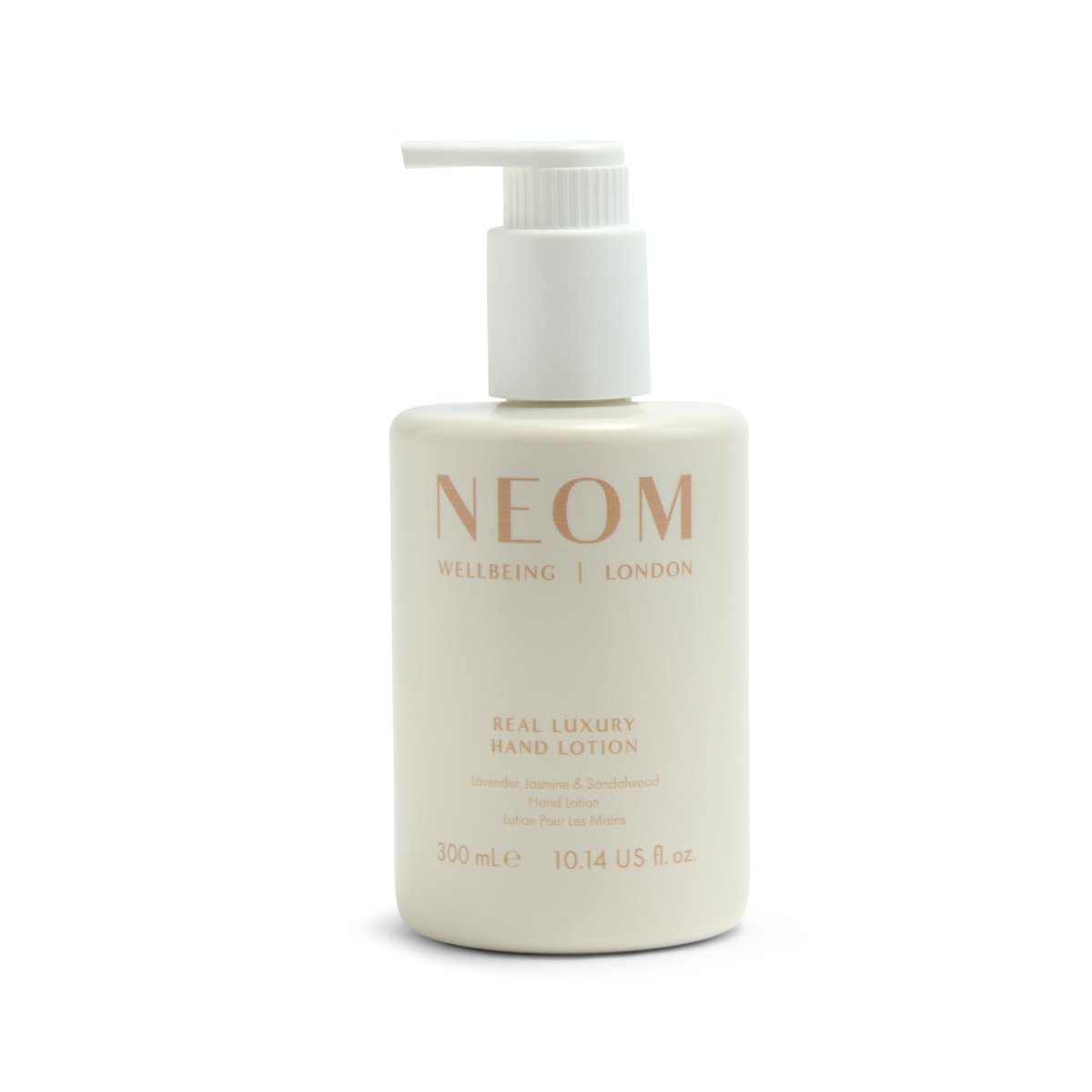 Neom Real Luxury Hand Lotion, 300ml | Lavender, Jasmine & Sandalwood | 24 Essential Oils | 100% Natural Fragrances | Hydrating & Nourishing Hand Cream Avelisse