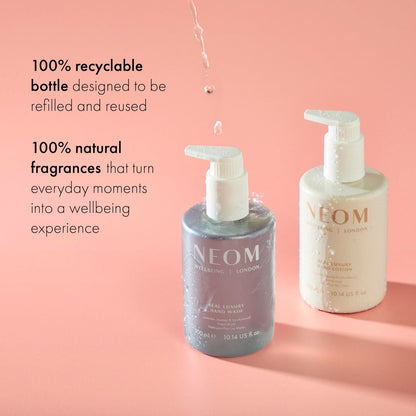 Neom Real Luxury Hand Lotion, 300ml | Lavender, Jasmine & Sandalwood | 24 Essential Oils | 100% Natural Fragrances | Hydrating & Nourishing Hand Cream Avelisse