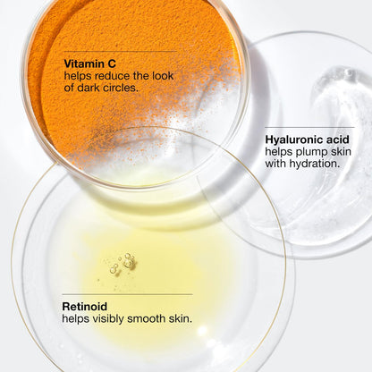 Clinique All About Eyes Brightening Serum Concentrate with Vitamin C, Hyaluronic Acid & Retinol – Hydrating Eye Serum to Reduce Dark Circles, 0.34 Fl Oz Avelisse