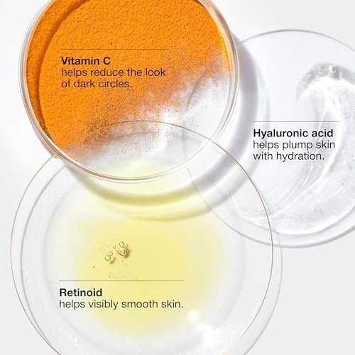 Clinique All About Eyes Brightening Serum Concentrate with Vitamin C, Hyaluronic Acid & Retinol – Hydrating Eye Serum to Reduce Dark Circles, 0.34 Fl Oz Avelisse