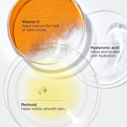 Clinique All About Eyes Brightening Serum Concentrate with Vitamin C, Hyaluronic Acid & Retinol – Hydrating Eye Serum to Reduce Dark Circles, 0.34 Fl Oz Avelisse