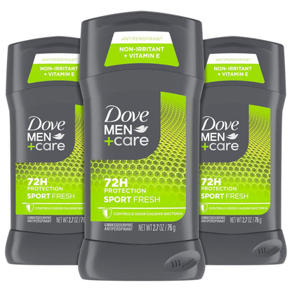 Dove Men+Care Sportcare Fresh Antiperspirant Deodorant 3-Pack, 2.7 oz Each Avelisse