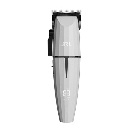 JRL Ghost 2020C Professional Cordless Hair Clipper with Smart-Clip Technology, Dual-Speed Motor, and Reset IQ Charging Dock – White Avelisse
