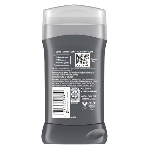 DOVE MEN + CARE Aluminum Free 3 Pack Rustic Sandalwood Deodorant for Men, 3 oz Each - görsel 3