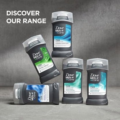 DOVE MEN + CARE Aluminum Free 3 Pack Rustic Sandalwood Deodorant for Men, 3 oz Each