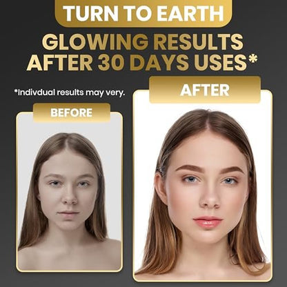 TURN TO EARTH Day & Night Retinol Face Moisturizer with Collagen and Hyaluronic Acid - 1.7 oz