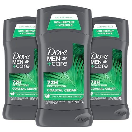 Dove Men+Care Antiperspirant Deodorant 3-Pack, Coastal Cedar, 2.7 oz Each Avelisse