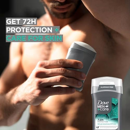 Dove Men+Care Aluminum Free Deodorant 3-Pack, Wild Eucalyptus, 3 oz Each Avelisse