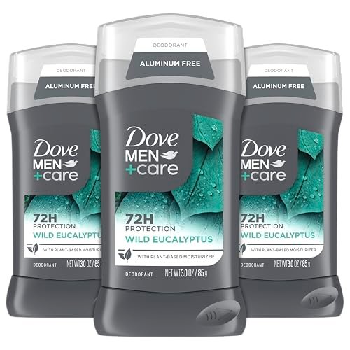 Dove Men+Care Aluminum Free Deodorant 3-Pack, Wild Eucalyptus, 3 oz Each Avelisse