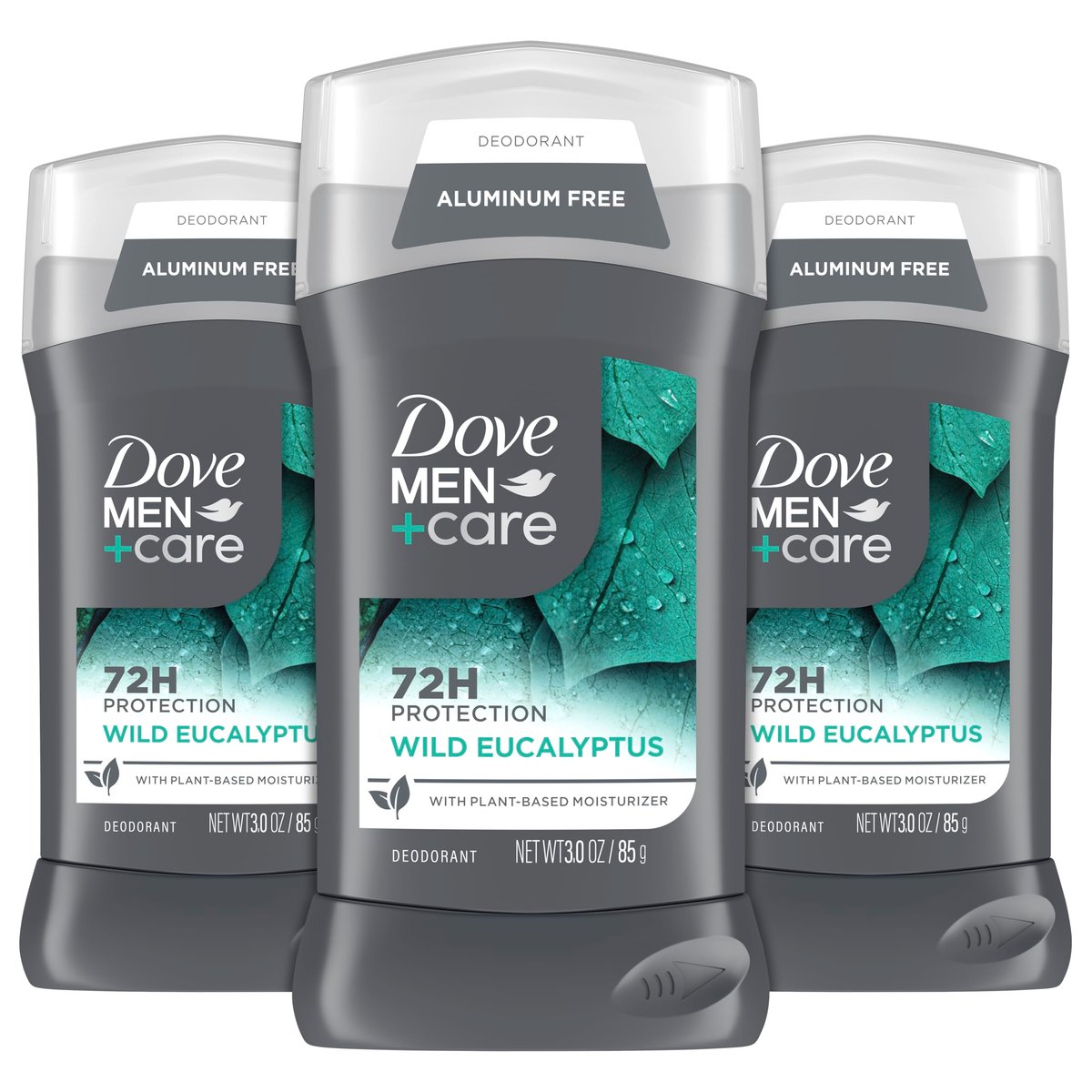 Dove Men+Care Aluminum Free Deodorant 3-Pack, Wild Eucalyptus, 3 oz Each Avelisse