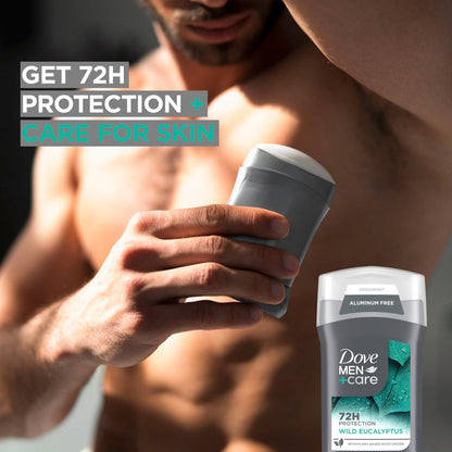 Dove Men+Care Aluminum Free Deodorant 3-Pack, Wild Eucalyptus, 3 oz Each Avelisse