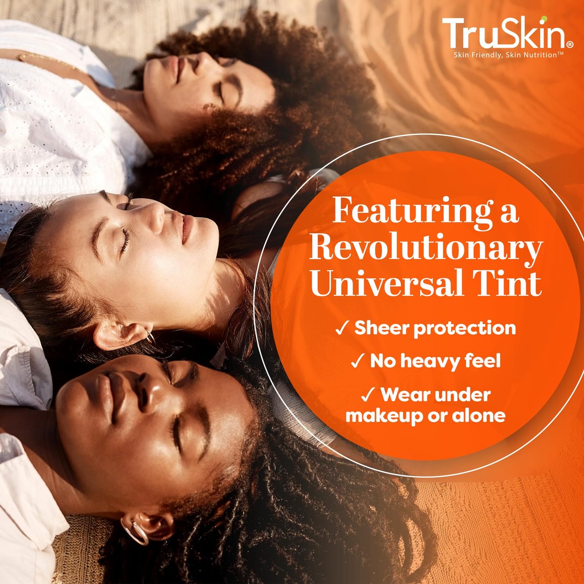 TruSkin Sunscreen Serum for Face - SPF 30 Universal Tinted Mineral Sunscreen Face Serum with Zinc Oxide - Sheer, Lightweight Finish with Vitamin C, Hyaluronic Acid, Ceramides & Niacinamide, 1 fl oz - görsel 9