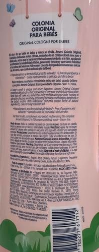 Arrurru Colonia Original Pink 27.05 oz + Crema Original 220 ml – Refreshing Cologne & Body Lotion Set Avelisse