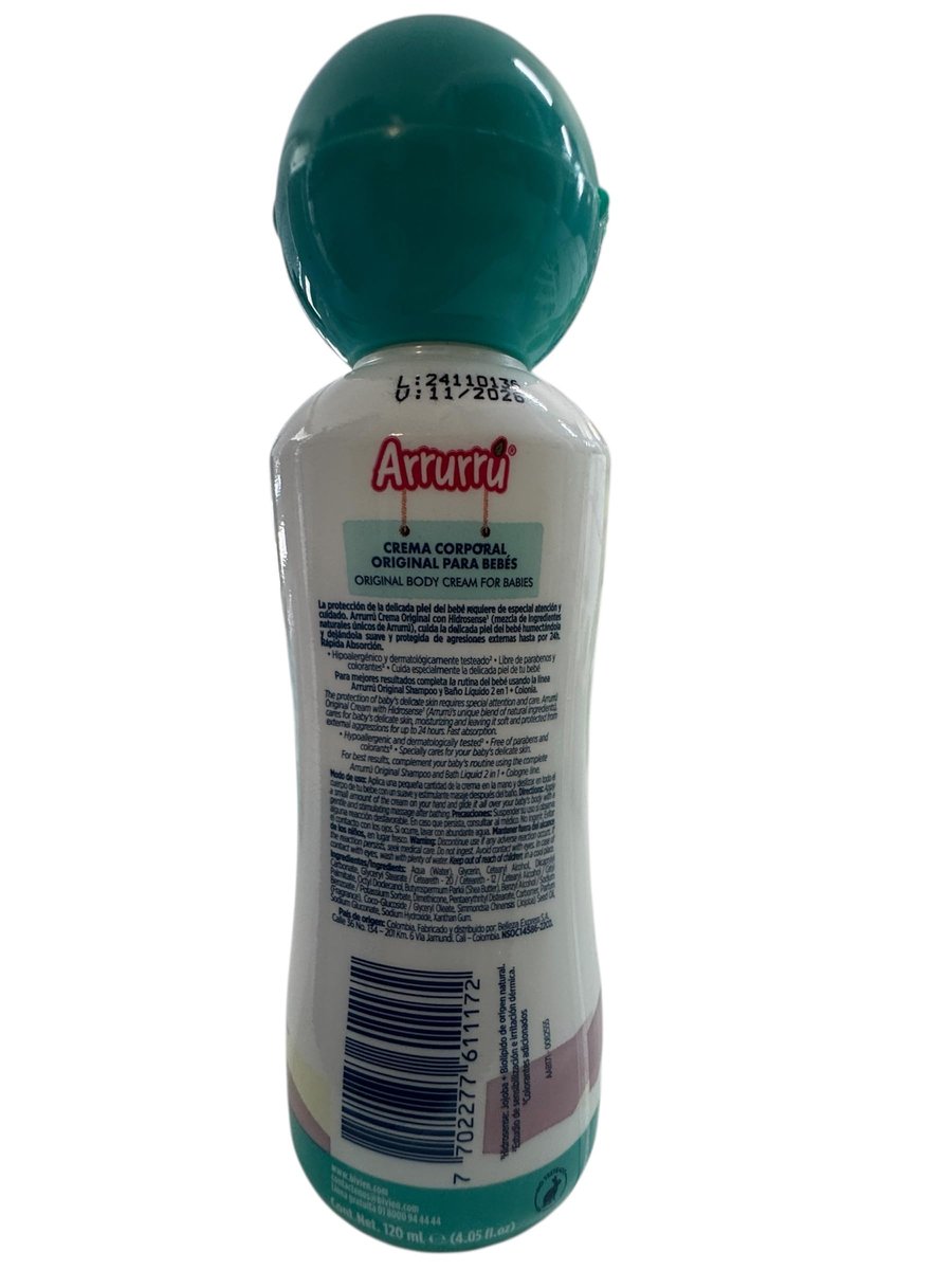 Arrurru Colonia Original Pink 27.05 oz + Crema Original 220 ml – Refreshing Cologne & Body Lotion Set Avelisse