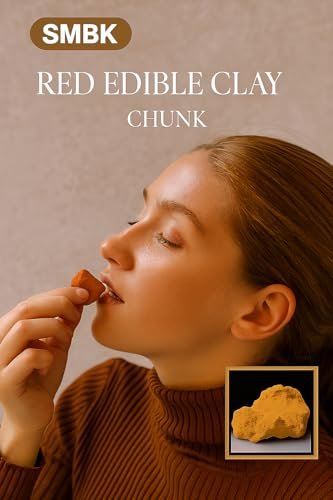 SMBK Red Clay - Edible Clay Chunks, Natural Organic Clay Mask for Skin Detox - 3 oz (110gm)