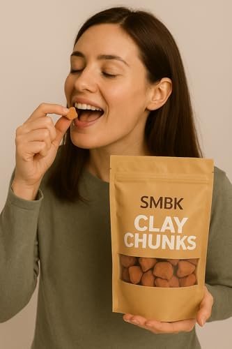 SMBK Red Clay - Edible Clay Chunks, Natural Organic Clay Mask for Skin Detox - 3 oz (110gm) - görsel 8