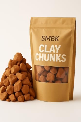 SMBK Red Clay - Edible Clay Chunks, Natural Organic Clay Mask for Skin Detox - 3 oz (110gm) - görsel 2