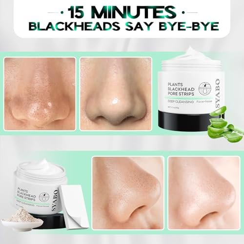 SYABO 2.0 Blackhead Remover Nose Strips – 100 Pcs Pore Cleanser with Salicylic Acid, Upgraded Peel Off Mask for Blackheads Removal (1.76 oz) Avelisse