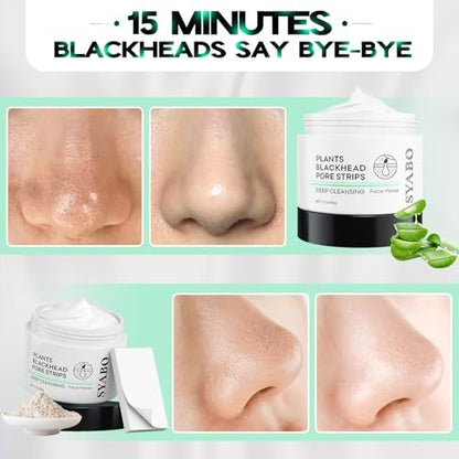 SYABO 2.0 Blackhead Remover Nose Strips – 100 Pcs Pore Cleanser with Salicylic Acid, Upgraded Peel Off Mask for Blackheads Removal (1.76 oz) Avelisse