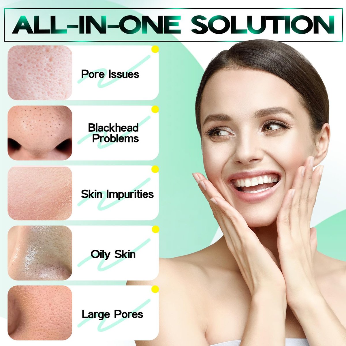 SYABO 2.0 Blackhead Remover Nose Strips – 100 Pcs Pore Cleanser with Salicylic Acid, Upgraded Peel Off Mask for Blackheads Removal (1.76 oz) Avelisse