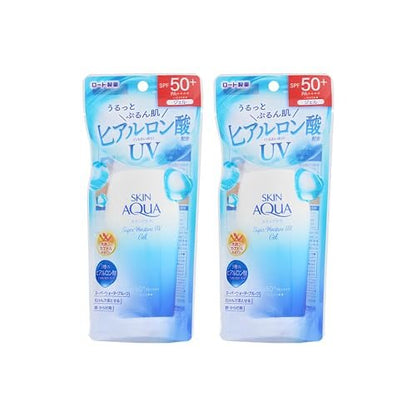 Skin Aqua UV Super Moisture Gel Hydrating Sunscreen SPF50+/PA++++ - 110g (Pack of 2) Avelisse