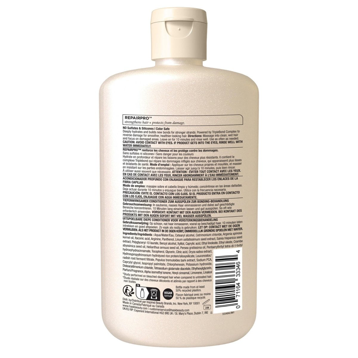 HASK Bond Building Rinse-Out Deep Conditioner with Triple Bond Complex & Argan Oil – Repairs Damage, Softens, Adds Moisture – Sulfate-Free, Cruelty-Free, Color-Safe (8 oz) - görsel 11