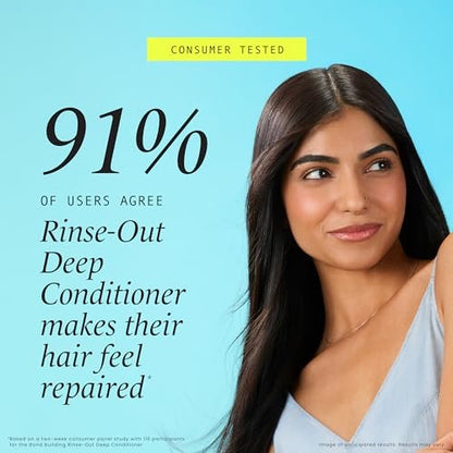 HASK Bond Building Rinse-Out Deep Conditioner with Triple Bond Complex & Argan Oil – Repairs Damage, Softens, Adds Moisture – Sulfate-Free, Cruelty-Free, Color-Safe (8 oz)