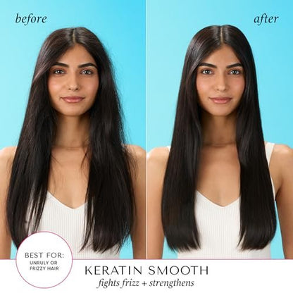 HASK Keratin Smoothing Deep Conditioner Treatment - Sulfate Free, Color Safe, 8 Fl Oz