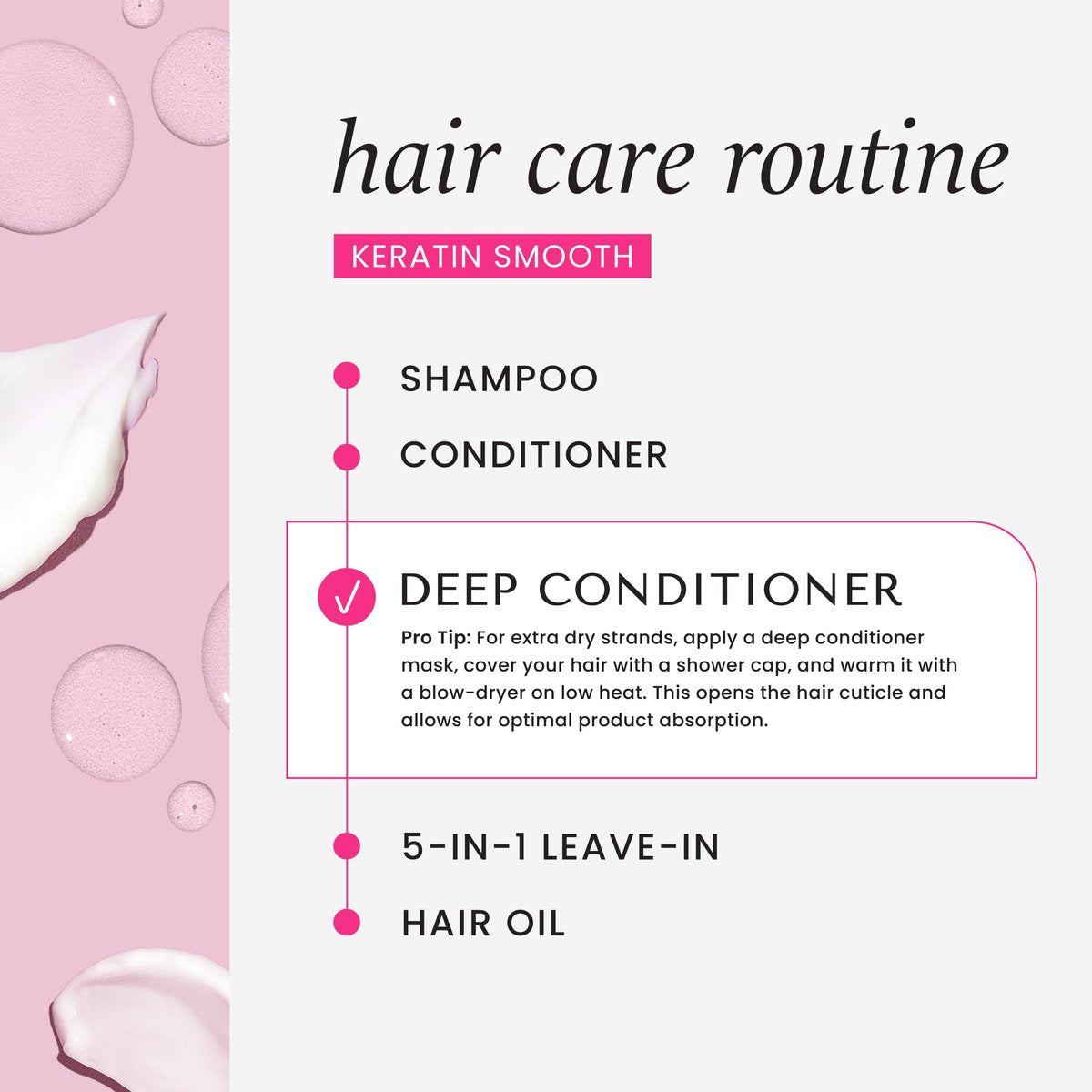 HASK Keratin Smoothing Deep Conditioner Treatment - Sulfate Free, Color Safe, 8 Fl Oz - görsel 9