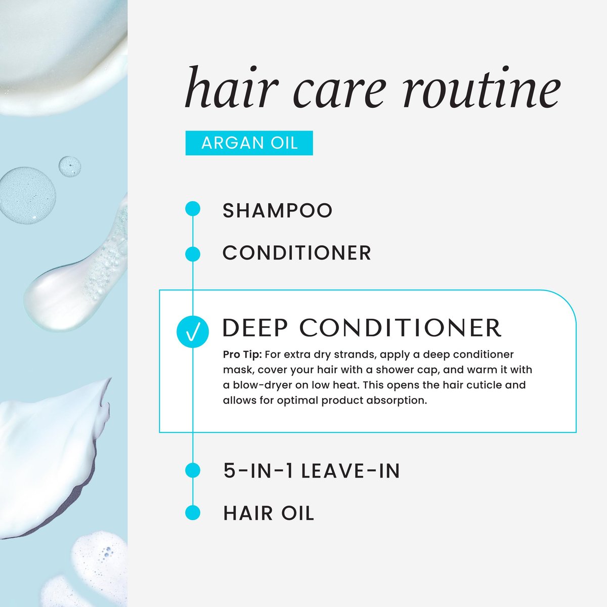 HASK Argan Oil Repairing Deep Conditioner - Color Safe, Sulfate Free & Paraben Free - 8 Fl Oz - görsel 9