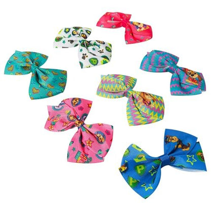 LUV HER Paw Patrol Alligator Hair Clips for Kids – 7-Pack Non-Slip 4-Inch Hair Bows – Girls Hair Accessories with Rescue Pup Prints – Ages 3+ – Non-Toxic Material Avelisse