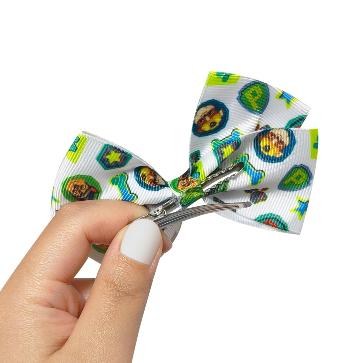 LUV HER Paw Patrol Alligator Hair Clips for Kids – 7-Pack Non-Slip 4-Inch Hair Bows – Girls Hair Accessories with Rescue Pup Prints – Ages 3+ – Non-Toxic Material Avelisse