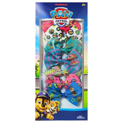 LUV HER Paw Patrol Alligator Hair Clips for Kids – 7-Pack Non-Slip 4-Inch Hair Bows – Girls Hair Accessories with Rescue Pup Prints – Ages 3+ – Non-Toxic Material Avelisse