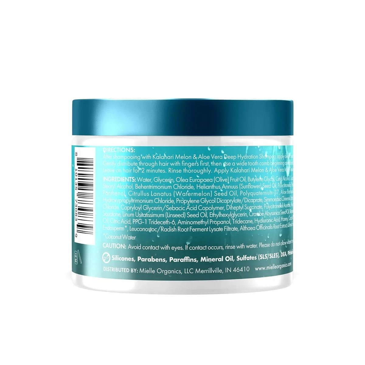 Mielle Organics 2-Minute Deep Conditioner - Kalahari Melon & Aloe Vera Moisturizing Hair Conditioner for Dry, Curly and Textured Hair - Softening, Detangling & Fast-Acting Deep Conditioning, 12 Ounce - görsel 15