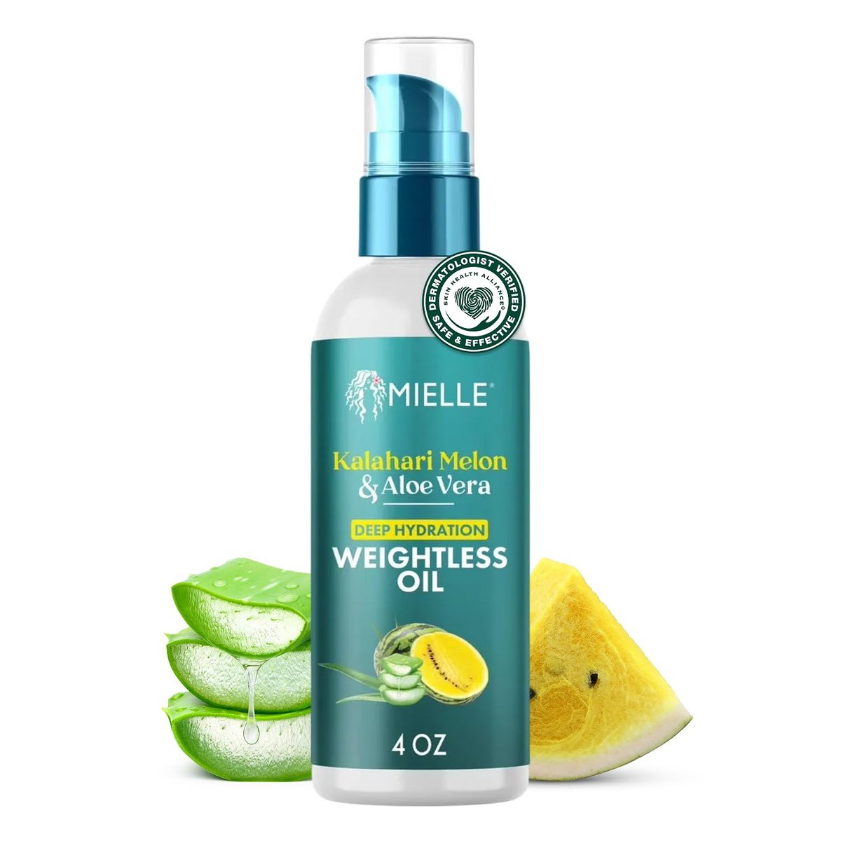 Mielle Organics Weightless Hair Oil – Kalahari Melon & Aloe Vera Deep Hydration for Dry, Curly & Textured Hair, Lightweight Non-Greasy Formula, 4 oz Avelisse