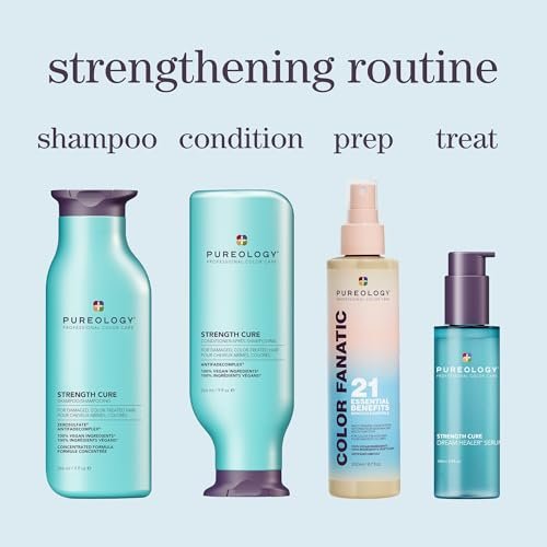 Pureology Strength Cure Dream Healer Hair Serum – Lightweight Leave-In Treatment for Split End Repair, Smoothing & Strengthening Heat Protectant, Vegan, 3.4 Fl Oz Avelisse