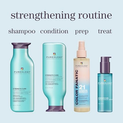 Pureology Strength Cure Dream Healer Hair Serum – Lightweight Leave-In Treatment for Split End Repair, Smoothing & Strengthening Heat Protectant, Vegan, 3.4 Fl Oz Avelisse